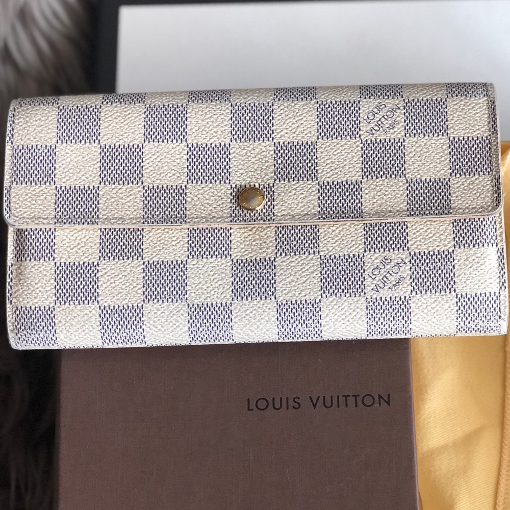 Louis Vuitton Damien Azur Sarah Flap Wallet